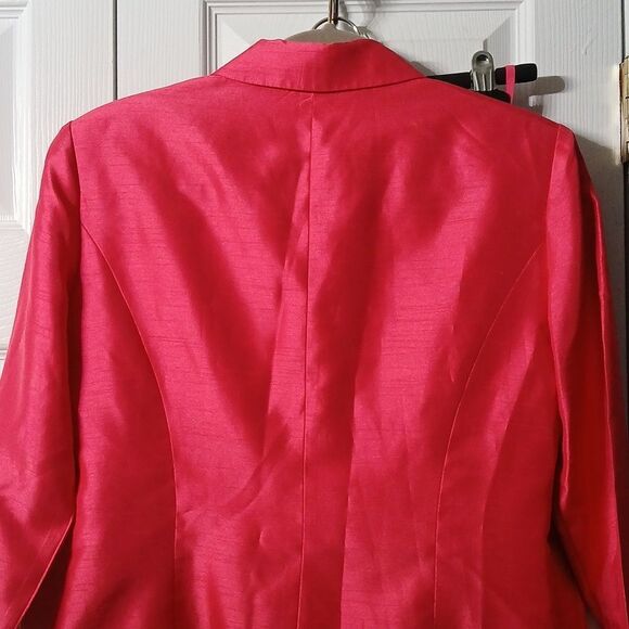 Jessica Howard vintage bright pink beaded blazer and skirt set Sz 8 NWOT - Picture 6 of 13